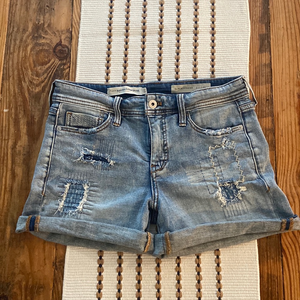Anthropologie pilgrim denim shorts